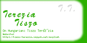 terezia tiszo business card